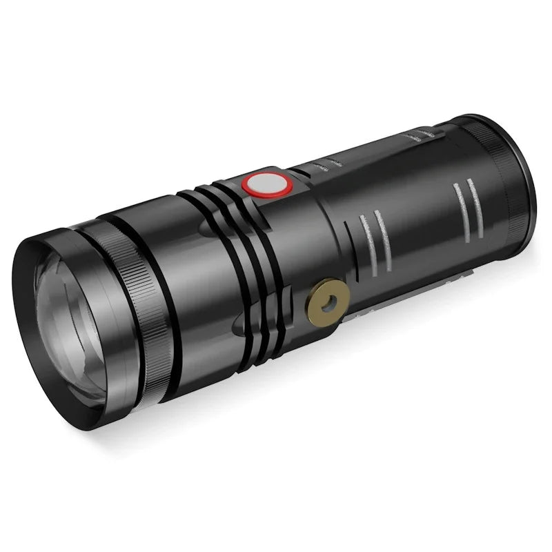 SHINEKNOT 800LM Zoomable Night Fishing Flashlight | USB Rechargeable