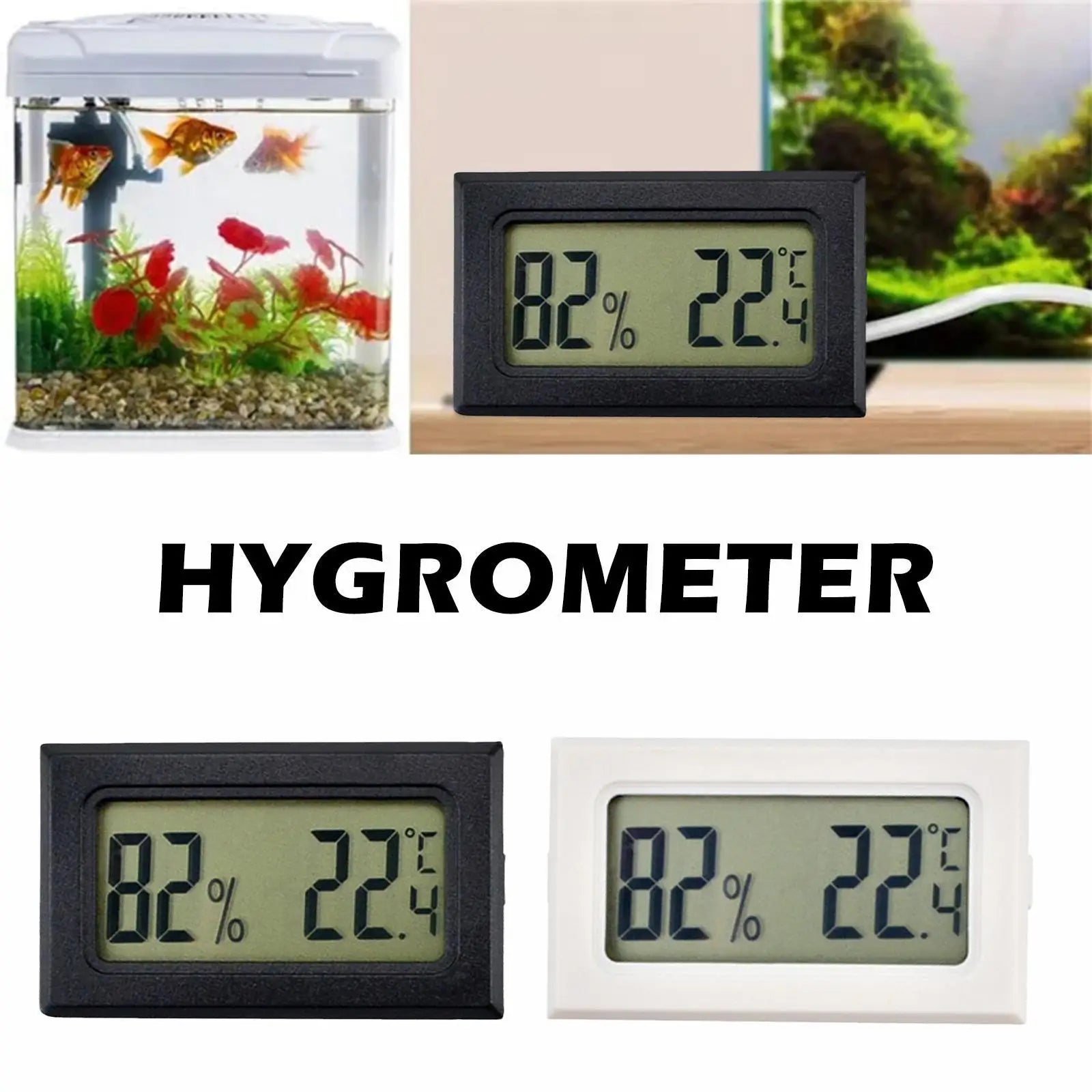 Mini Digital LCD Thermometer Hygrometer | Temp & Humidity Gauge
