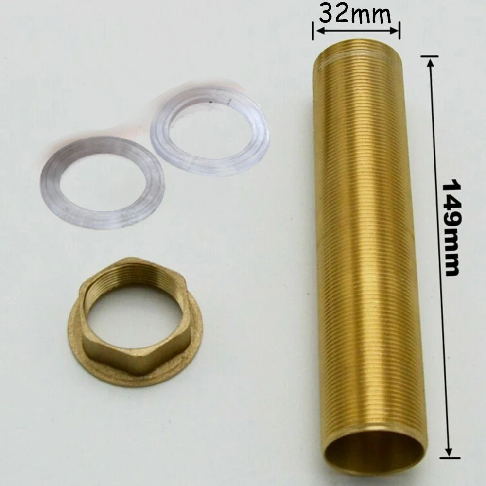 Kitchen Basin Mixer Tap Repair Fitting Kit Threaded Brass Tube Nut Install Parts Nut Is About 32mm Oasis Select M32-150mm