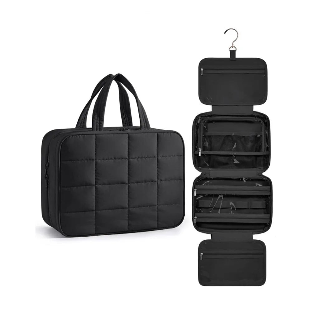 Travel Hanging Toiletry Bag with Jewelry Section Multiple Storage Compartments Space Saving Design Easy to Hang Oasis Select Is black China Mainland