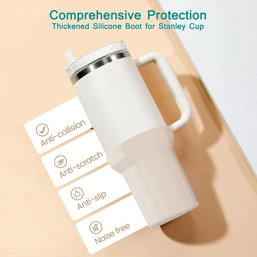 Protective Water Bottle Bottom Sleeve Cover Silicone Cup Bottom Protective Cover Cup Holder For Stanley 40oz Tumbler Oasis Select