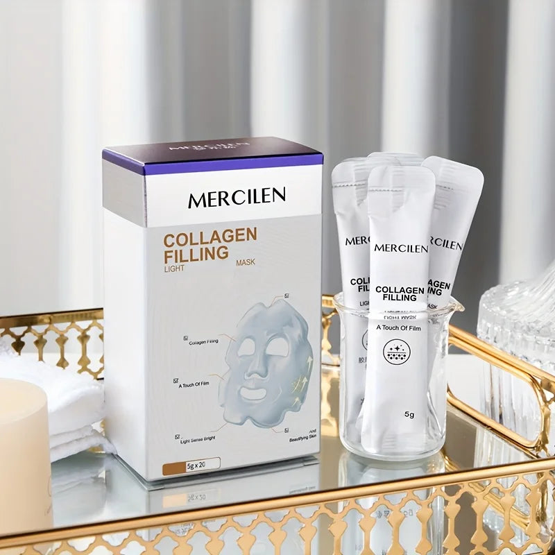 Mercilen Collagen Peel-Off Face Mask – Anti-Aging 20pc Set Collagen Peel-Off Mask Oasis Select 20pcs