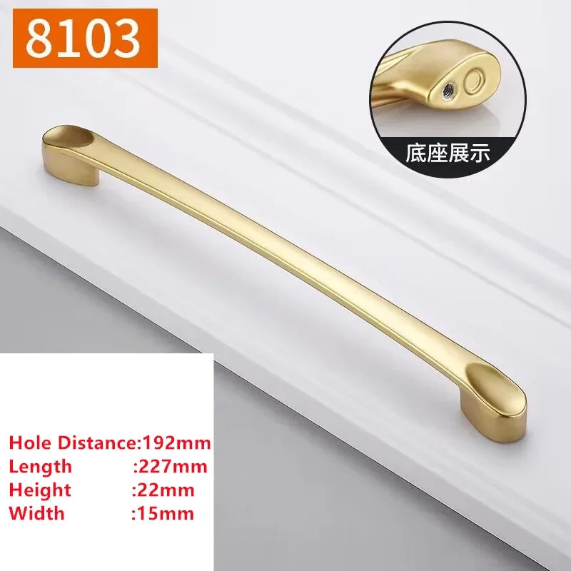 Handles Drawer Cabinet Furniture Kitchen Handles for Cabinet Knob Door Drawer Furniture Kitchen Knob Golden Simplicity Hardware Oasis Select A1-192