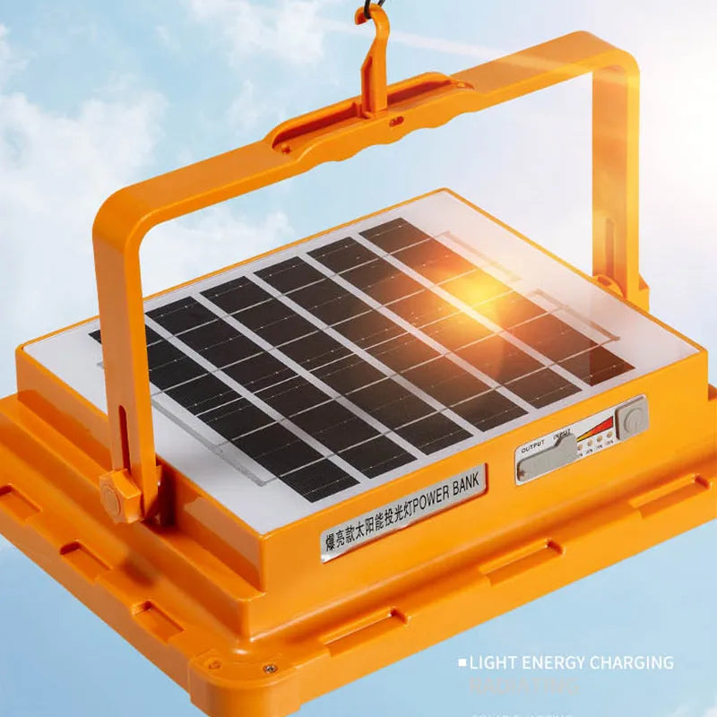 Powerful Magnet Flashlight Repair Emergency Lamp Solar Rechargeable Camping Lantern High Power Bank LED Tent Light Oasis Select