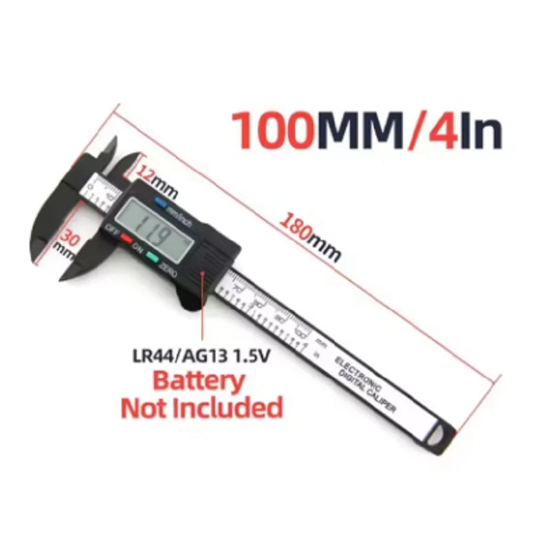 150mm 100mm Digital Caliper Electronic Pachometer Vernier Caliper Gauge Micrometer Digital Ruler Measuring Tool Instrument Oasis Select 100mm