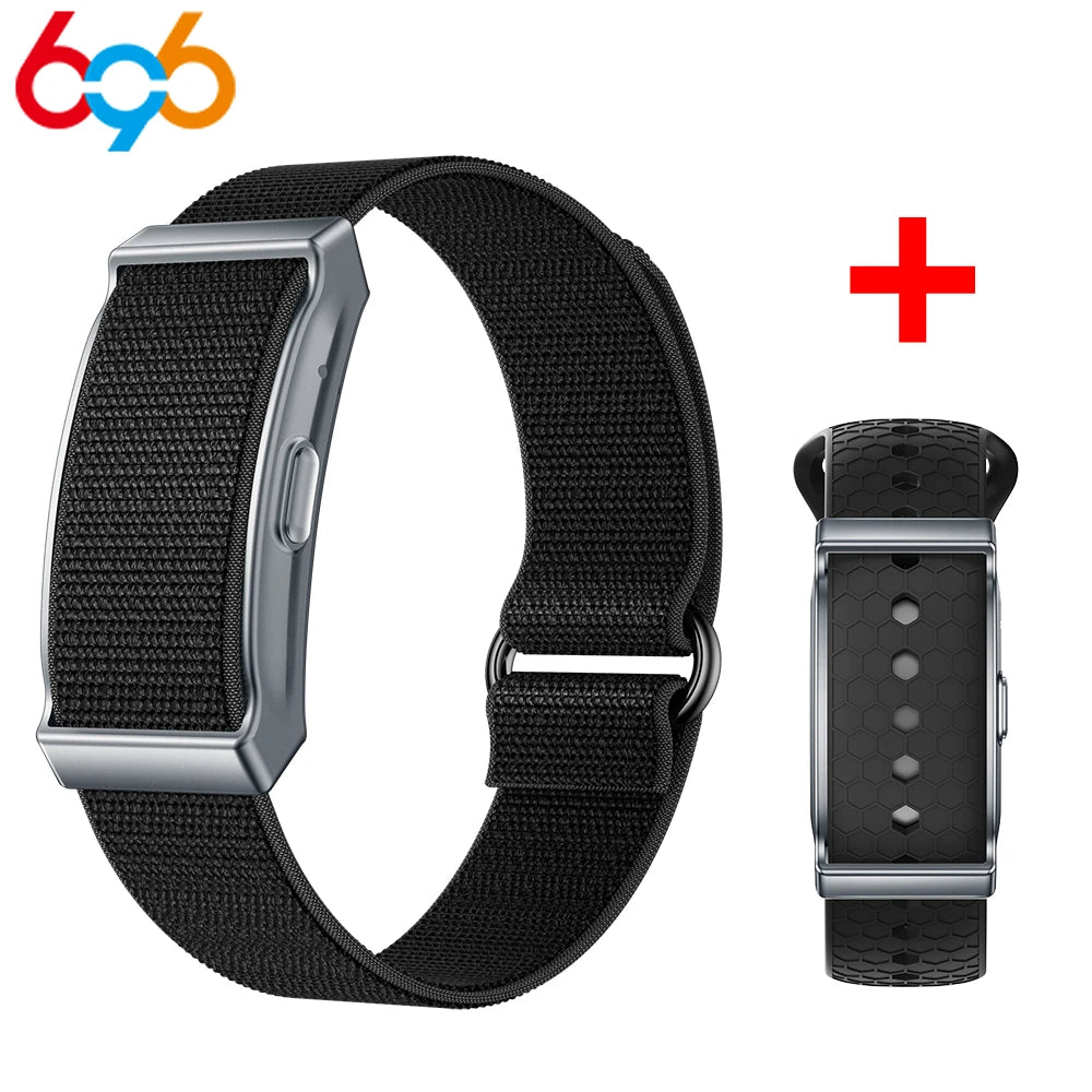 Sports Screenless Smart Bracelet Sleep Heart Rate Monitor New Couples Wristband Waterproof Outdoor Health Wristwatch Men Women Oasis Select BKBKNL a BKS