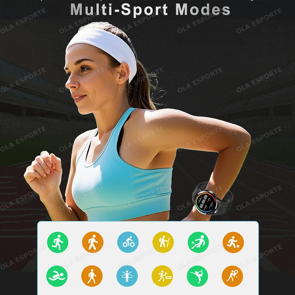 Ola Esporte 1.5" Smart Watch – Bluetooth Calls, GPS & Fitness