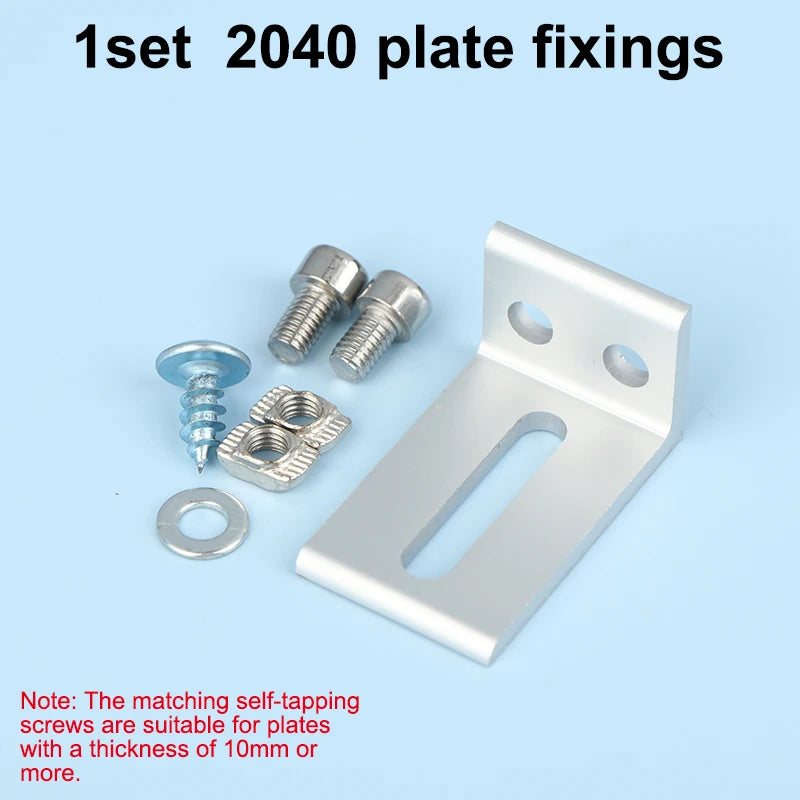 1/2Pcs Aluminum Profile Frame Support Brackets Layer Plate Outer Side Fixing Parts Compatible with 2020 3030 4040 Oasis Select 07