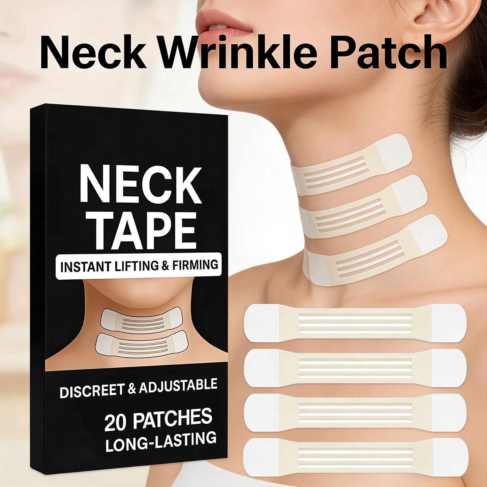 Neck Firming Patches – Smooth Fine Lines & Lift Skin (20 pcs)