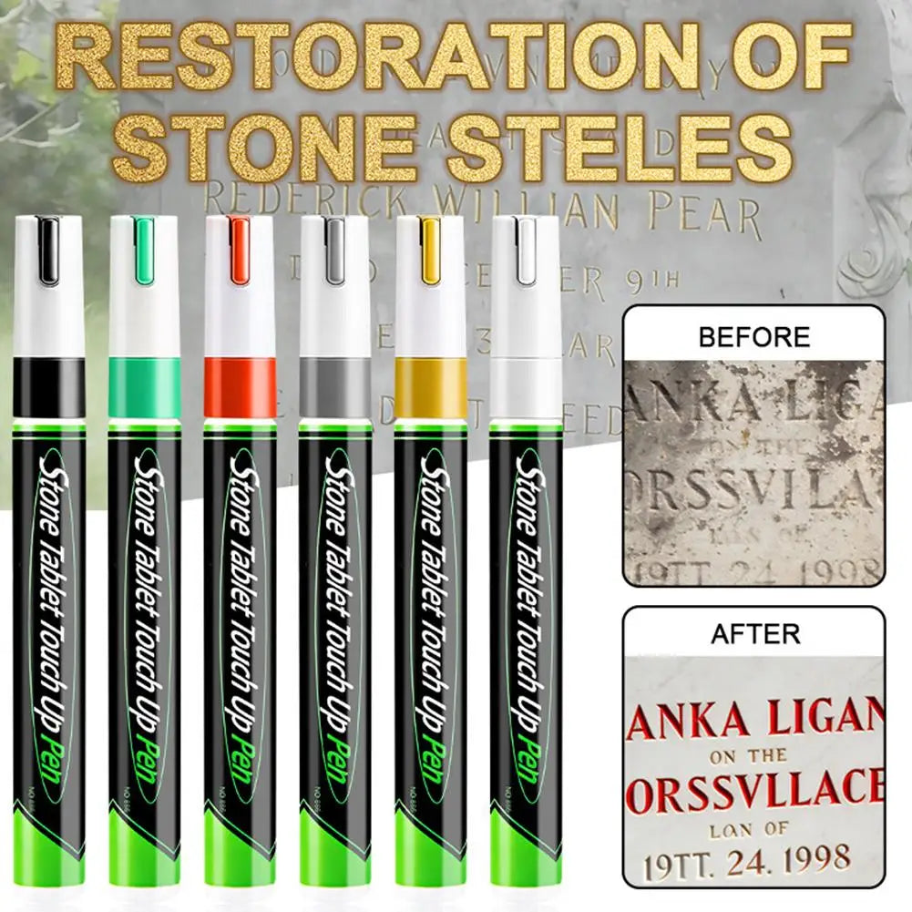 Tombstone Marker Pen Set – Waterproof Grave Inscription Pens
