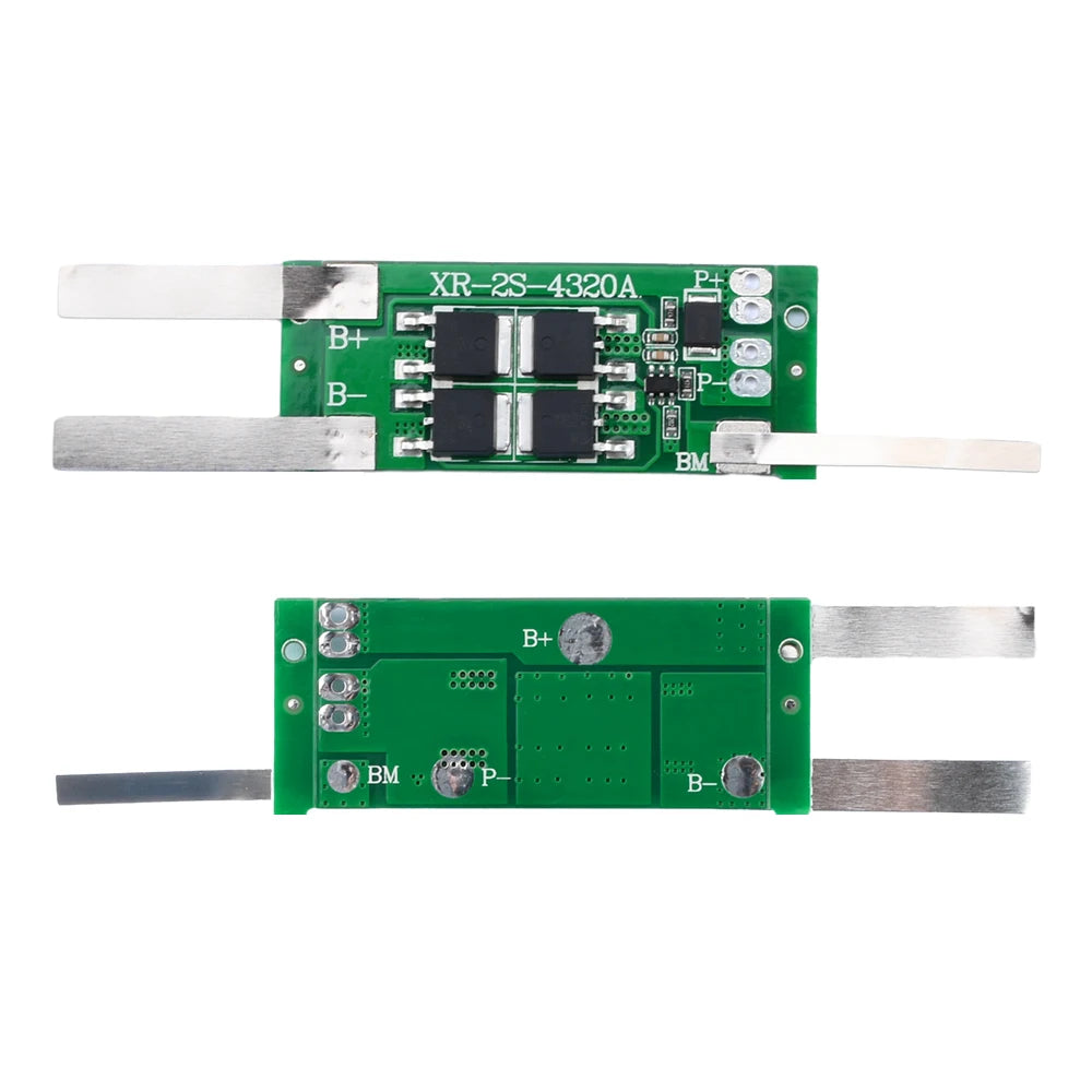 BMS 2S 7.4V 8.4V 18650 Lithium Battery Protection Board Li-ion Batteries Charge Discharge Protection Module Protect 2S 5A 6A 10A Oasis Select