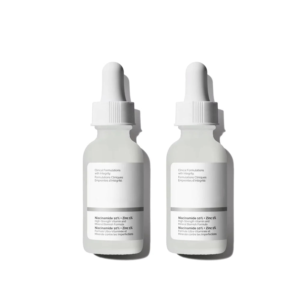 10% Niacinamide 1% Zinc Face Serum 30ml, Oil Control Pore Minimizer, Anti-Acne Dark Spot, Gentle Skin Care for All Skin Types Oasis Select 2PCS