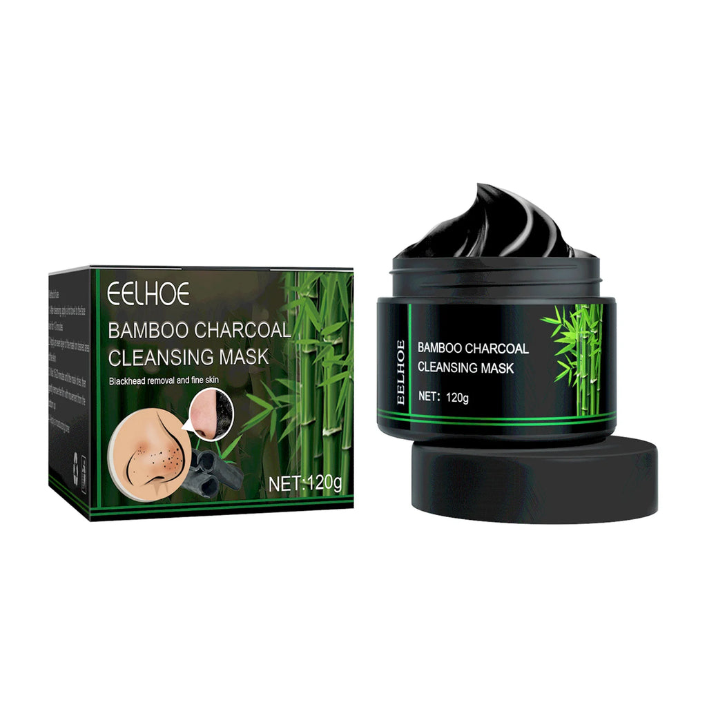 Bamboo Charcoal Cleansing Mask Blackhead Ance Removal Shrink Pores Exfoliating Smooth Face Skin Oil Control Mud Mask Skin Care Oasis Select 120g