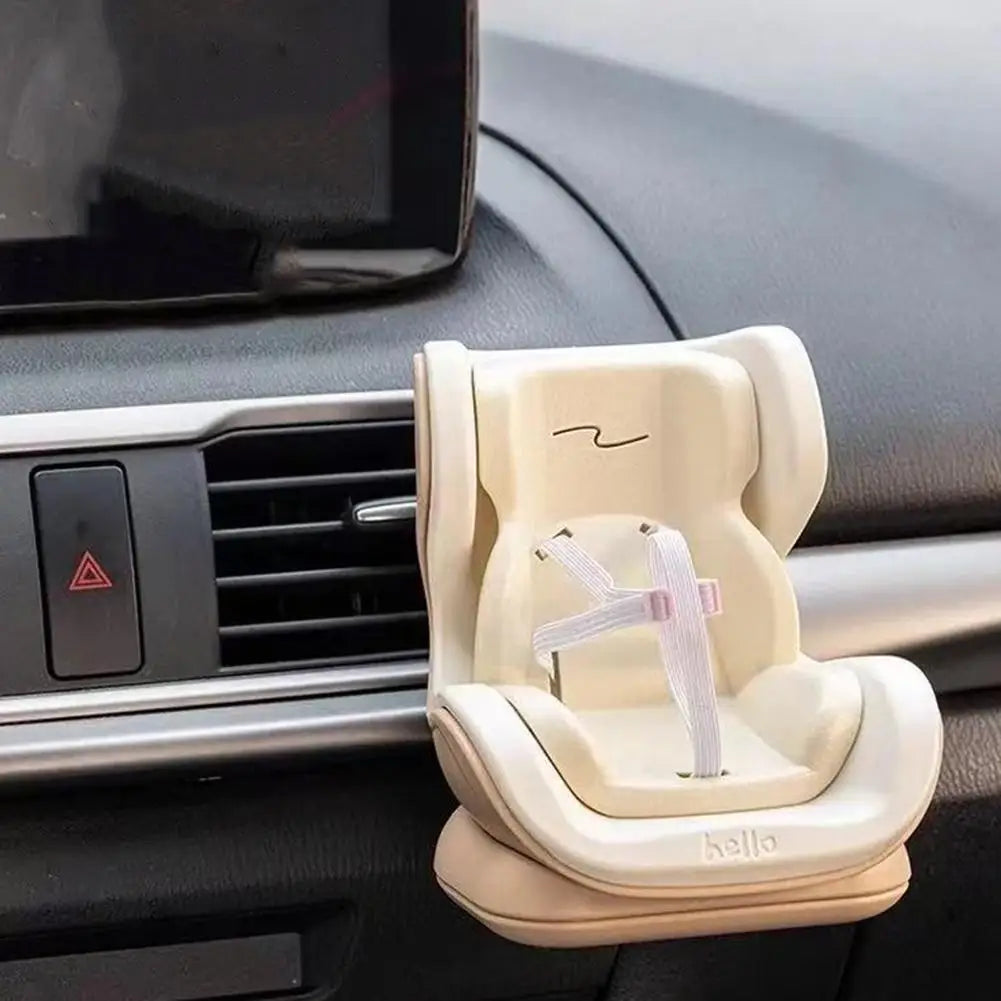 Kawaii Mini Car Seat Doll Accessory – Cute Interior Decor