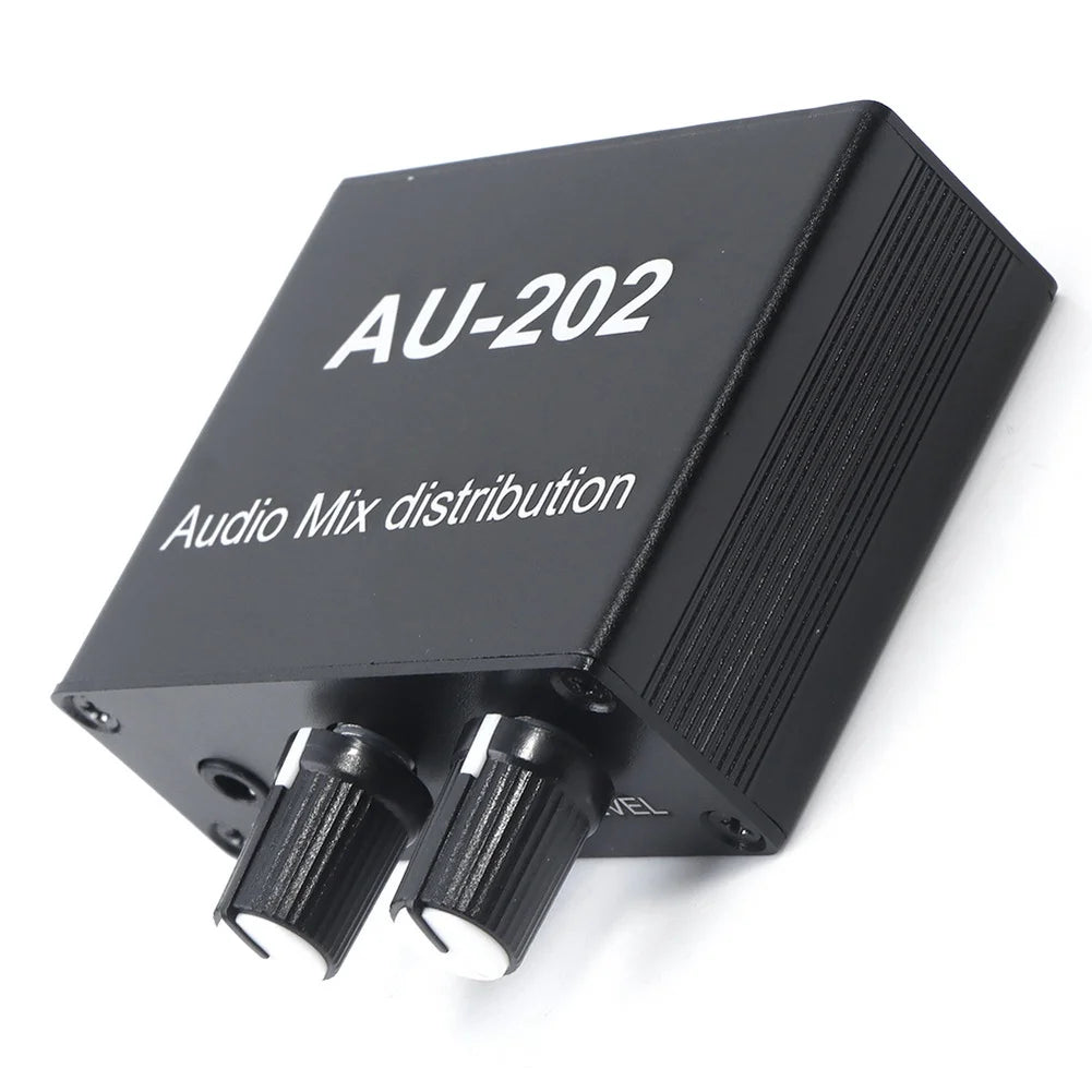 Audio Mixer Distributor with Dual Input and Dual Output for Headphones and For AMPlifiers Low Noise Circuit Design Oasis Select
