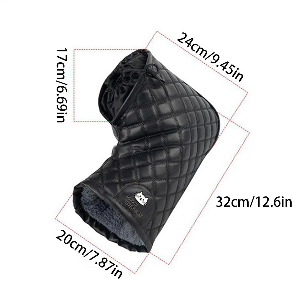 Handlebar Gloves Winter Waterproof Hand Muffs Waterproof Warm Handlebar Gloves for Cold Weather Men Women Motorcycle Riding Road Oasis Select