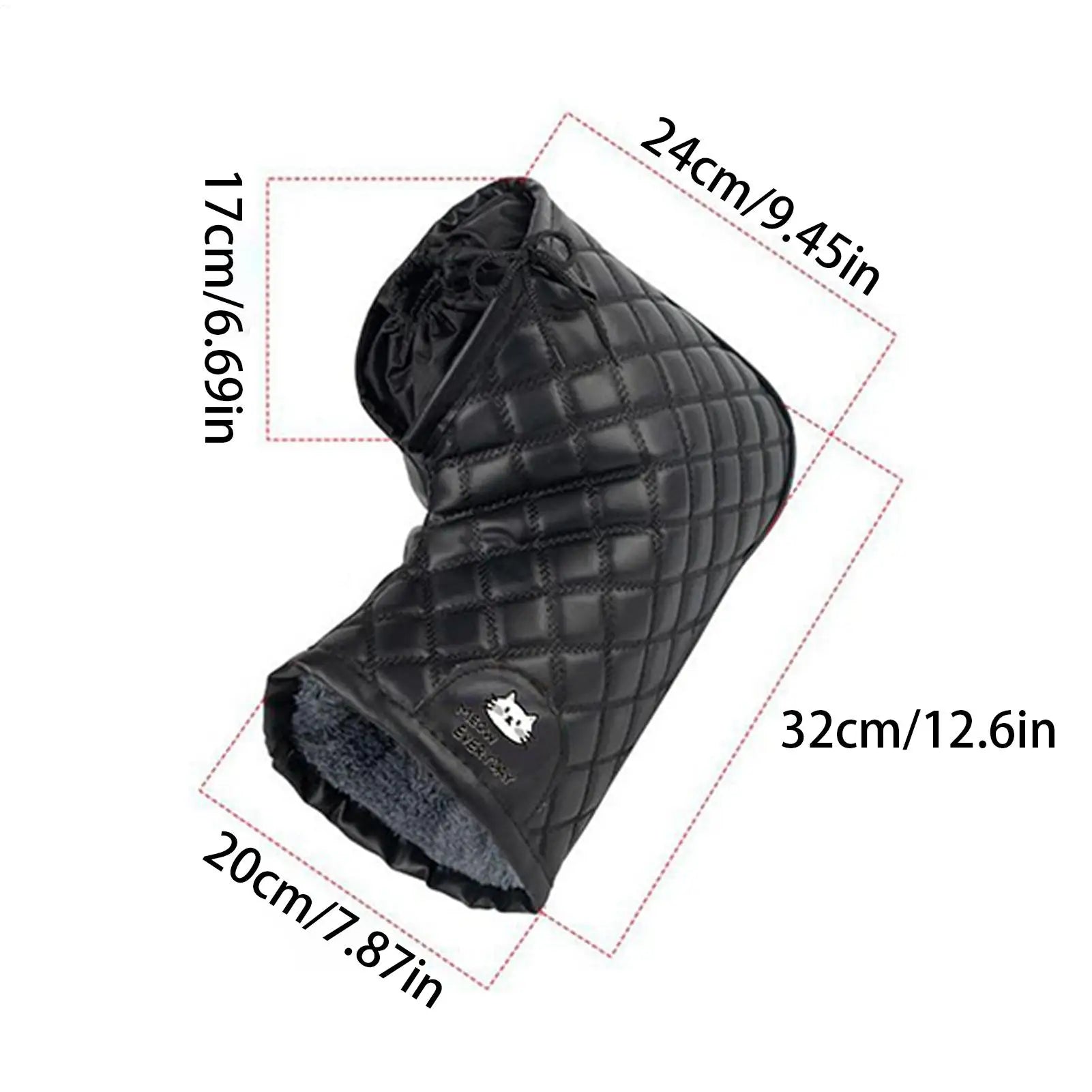 Handlebar Gloves Winter Waterproof Hand Muffs Waterproof Warm Handlebar Gloves for Cold Weather Men Women Motorcycle Riding Road Oasis Select