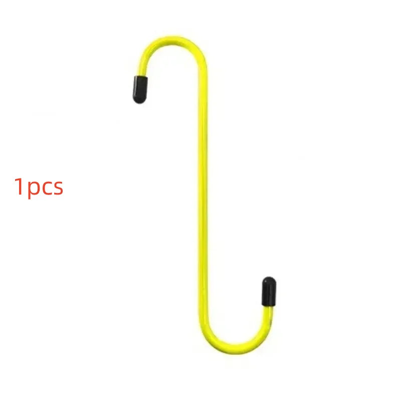 S-Shaped Brake Caliper Hanger Hooks with Rubber Tips - Universal Auto Tool for Brake Pad Replacement & Maintenance Oasis Select 1 Pack (Yellow)