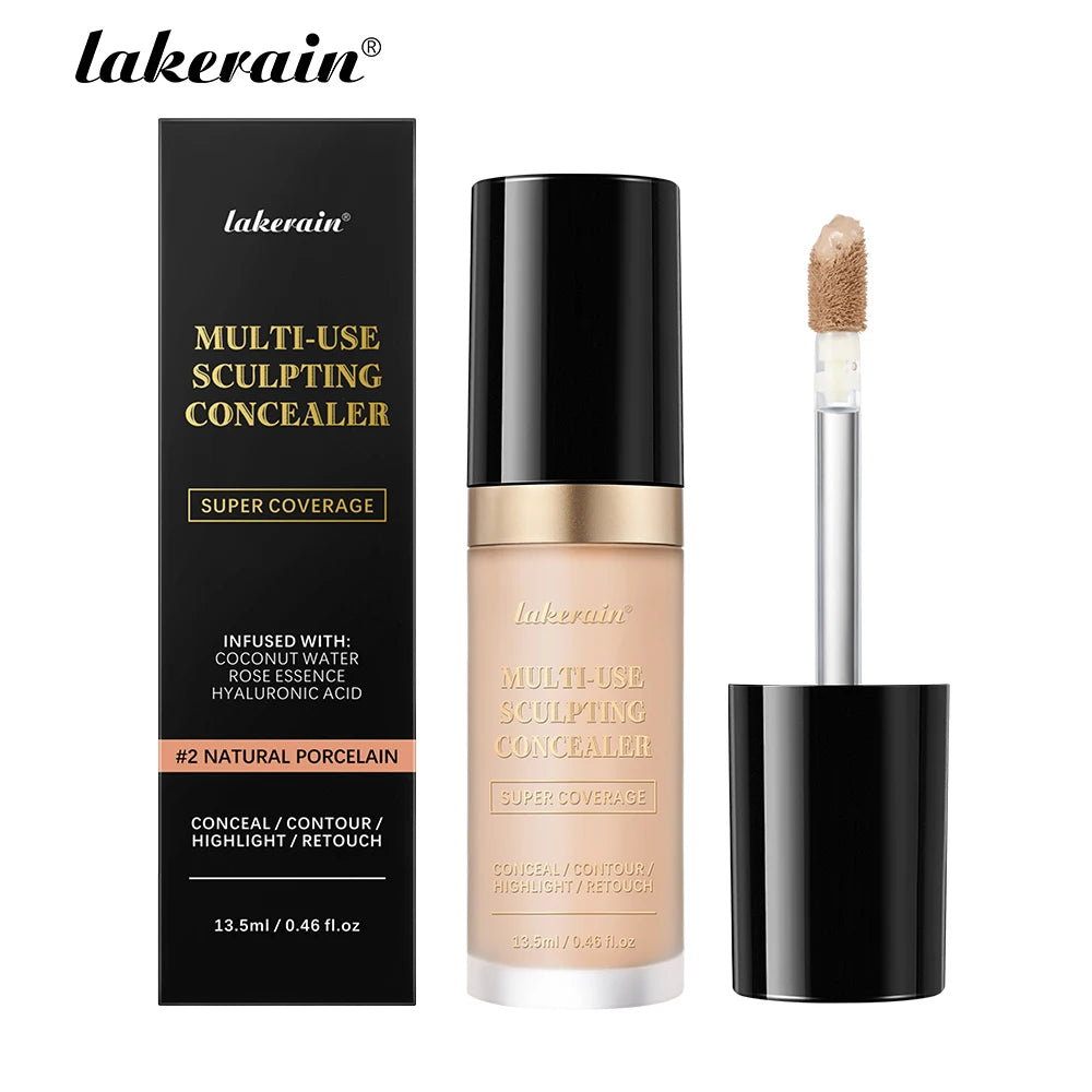 Lakerain 5-Shade Waterproof Matte Concealer & Foundation | Full Coverage