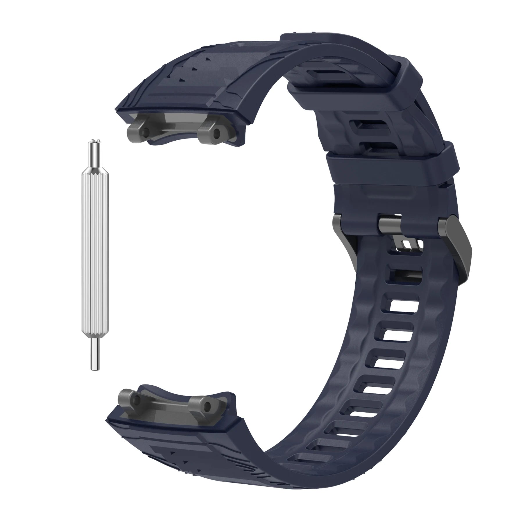 Silicone Watch Band & Case for Huami Amazfit T-Rex 3 Smartwatch Band & Case Oasis Select Blue Strap