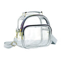 Transparent Ladies Small Handbags Women Clear Bag Fashion Waterproof Casual Simple Crossbody Shoulder Bags Oasis Select Silver