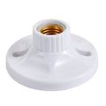 115mm E27 Screw Surface Mounted LED Bulb Base Bakelite Liner Paperback Lamp Holder E27 Socket Converter 6A Lighting Accessories Oasis Select white