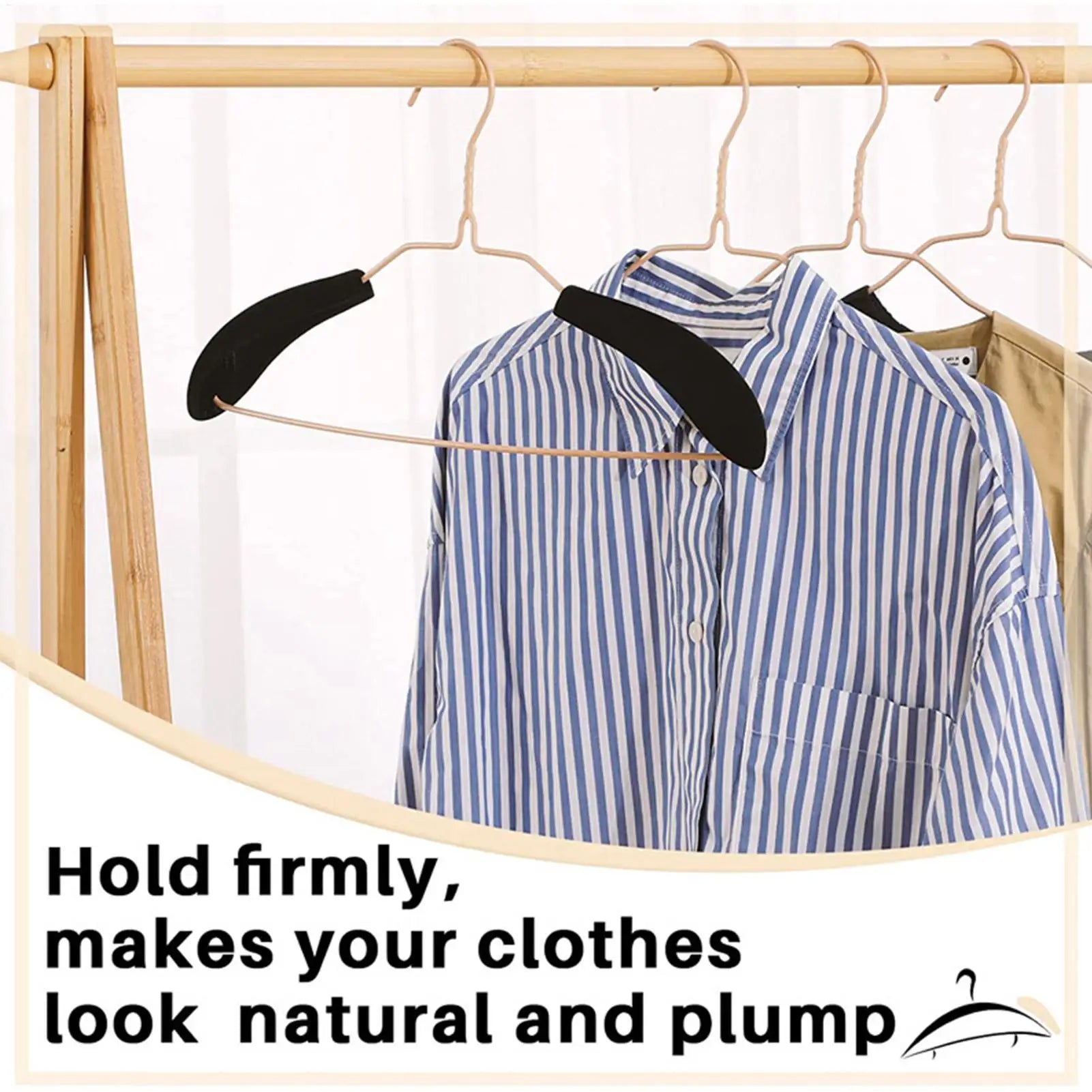 Hanger Shoulder Forms 10pcs Clothes Hanger Protectors Guards Suit Hangers No Bump Standard Hangers Pads For Sweater Clothing Oasis Select