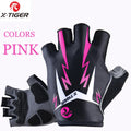 X-TIGER Sports Cycling Gloves Half Finger Women MTB Bike Gloves Running Fitness Gym Riding Motorcycle Bicycle Gloves Oasis Select XW-DPST-01303 M