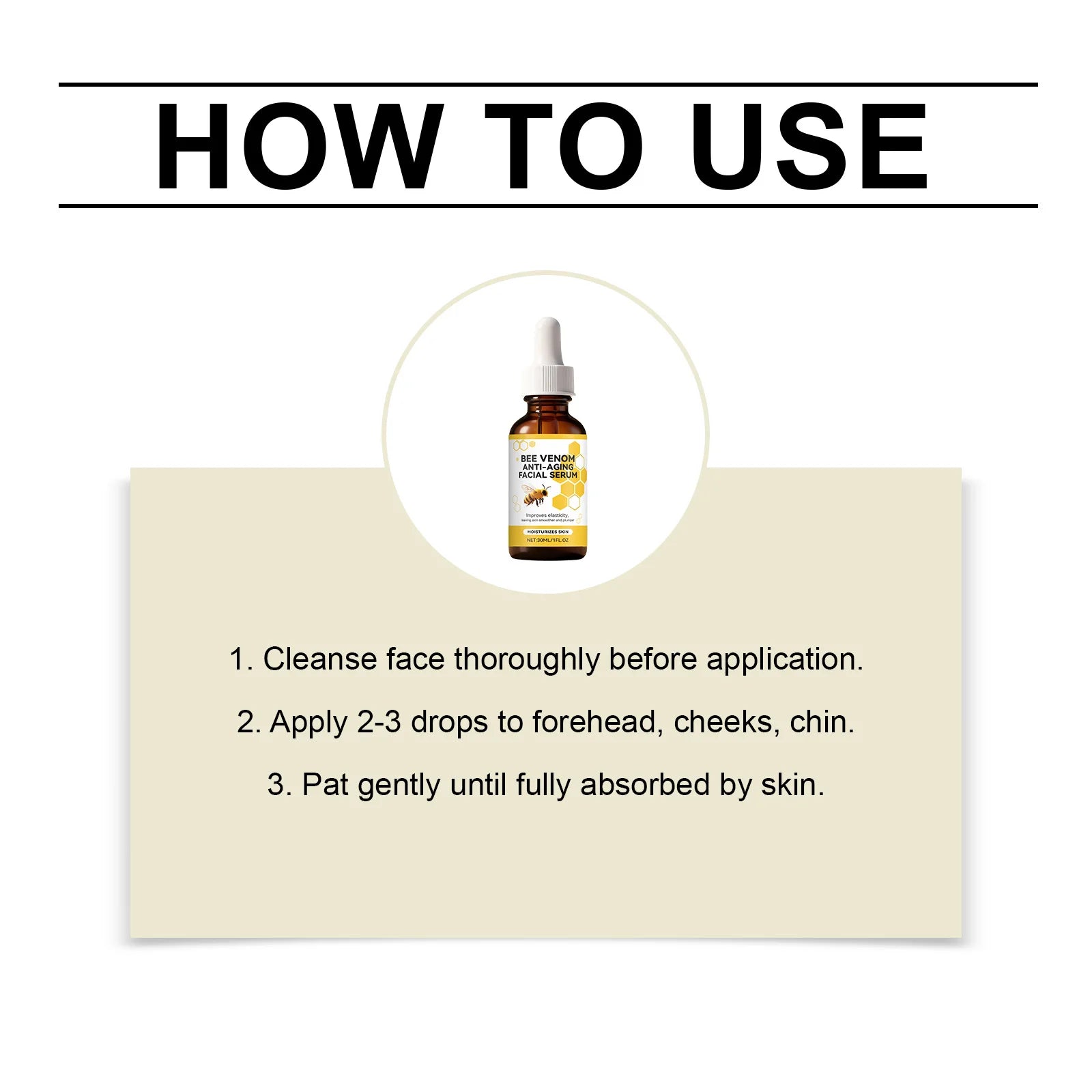 Bee Venom Facial Serum – Hydrating Radiance Essence