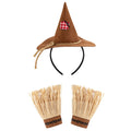 Halloween New Arrival COSPLAY Scarecrow Three-Piece Set Headband Gloves Costume Accessories Character Outfit Oasis Select Set
