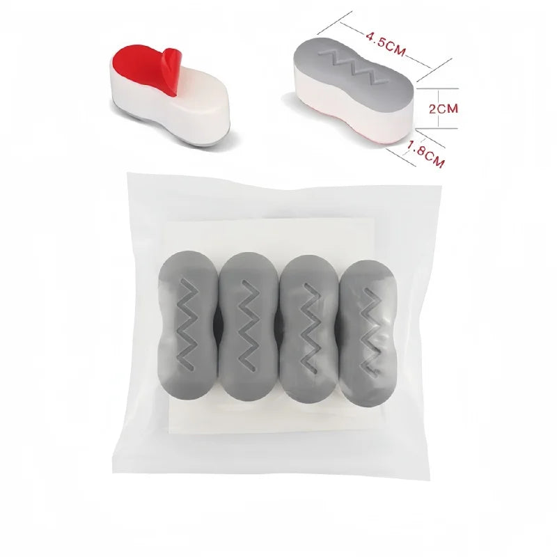 4PCS Universal Toilet Seat Protector Pads Non-Slip Strong Adhesive Cushioned for Bidet Elderly Pregnancy Bathroom Safety Oasis Select Arc shaped