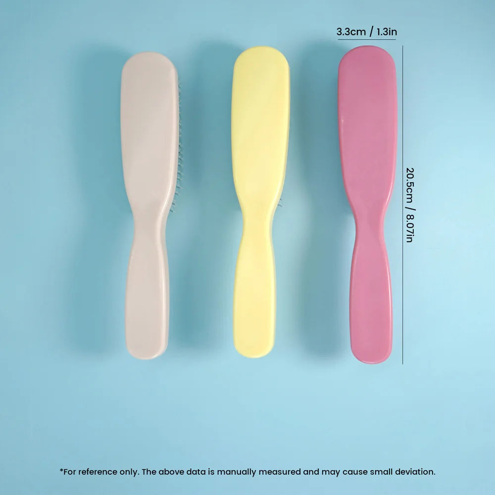 Multicolor Plastic Hair Brushes Set Gentle Detangling Styling All Hair Types Daily Use Smooth Combing Experience for Home Travel Oasis Select