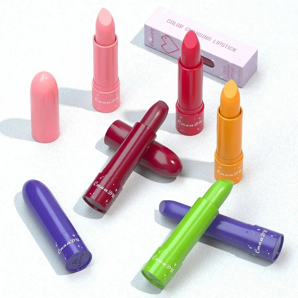 CmaaDu 6-Color Changing Lipstick – Fruit Tinted Lip Balm