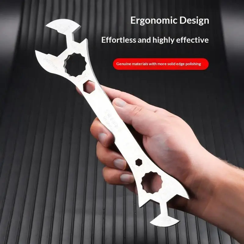 SU 1Pcs Multi-Function Double-End Fixed Wrench Multifunctional Air Conditioner Open End Wrench Ultra-thin Flat Wrench Tool Oasis Select