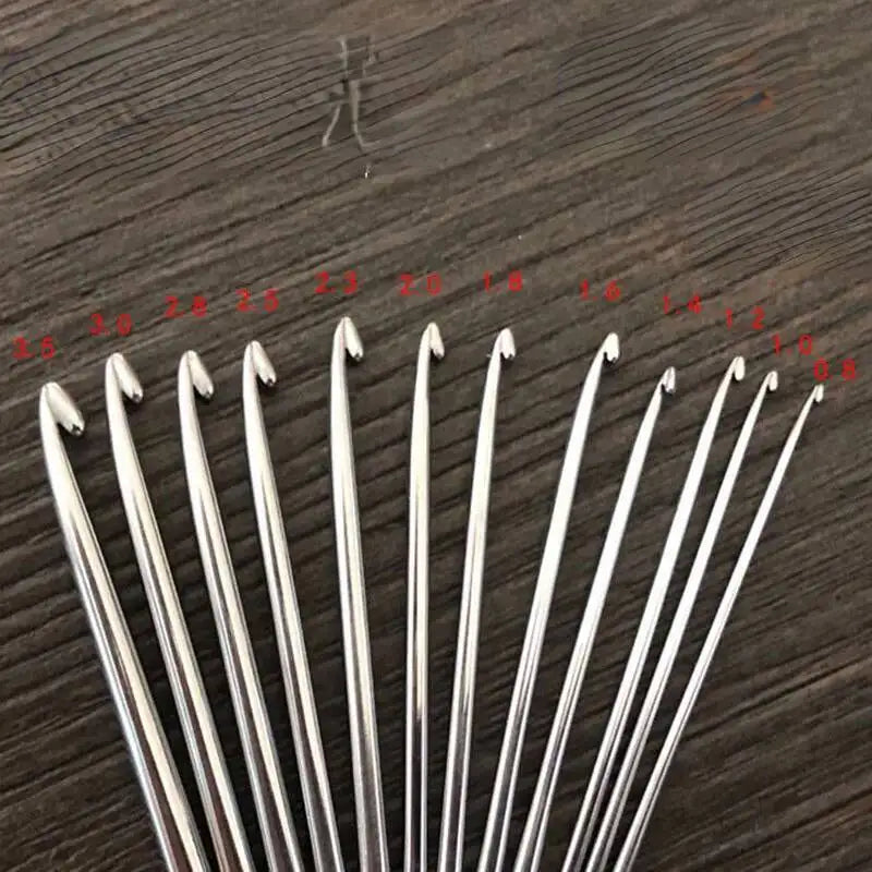 Ebony Handle Stainless Steel Crochet Head Knitting Sweater Needles DIY Sewing Tools Gift For Mom And Wife Crochet Hooks Oasis Select