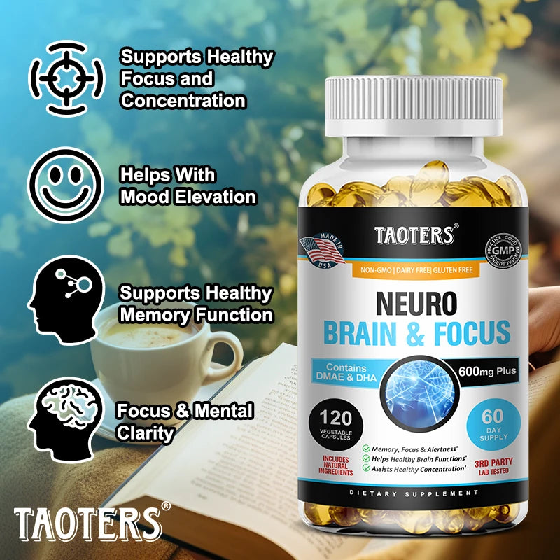 Balincer Brain & Focus Formula | Memory Booster with B Vitamins Brain Health Supplement Oasis Select