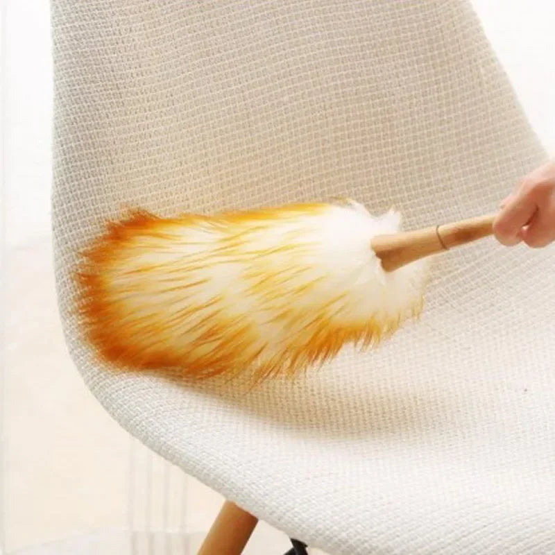 Anti-static yellow and grey wool duster brush，A good helper for home cleaning Oasis Select