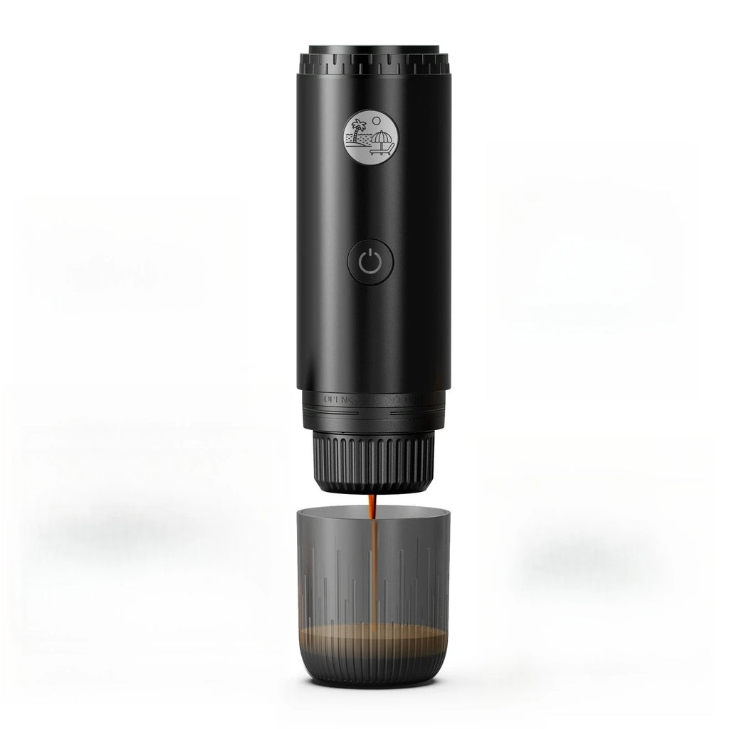 Portable Espresso Machine 3-in-1 Travel Coffee Maker for Camping Hiking Office Self-Heating with USB-C 2026new Oasis Select black