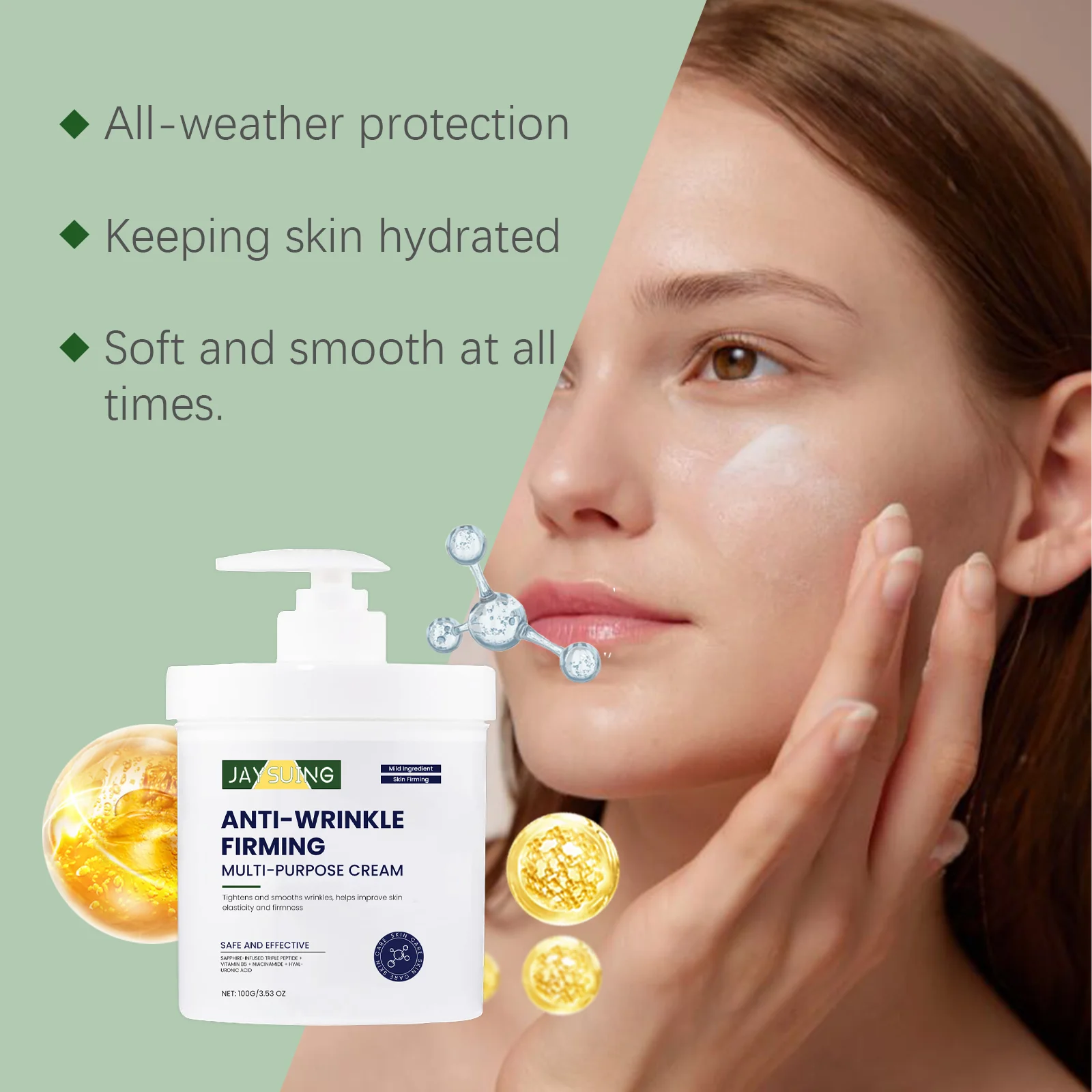 Nicotinamide Brightening Face Cream – Hydrate & Firm 100g Brightening Face Cream Oasis Select