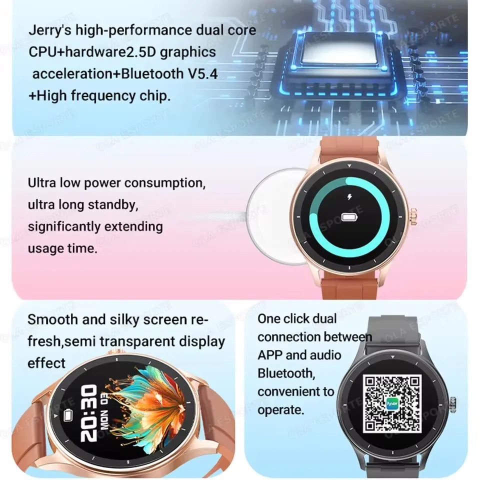 Ola Esporte Smart Watch – Heart Rate, Fitness & Bluetooth Calls