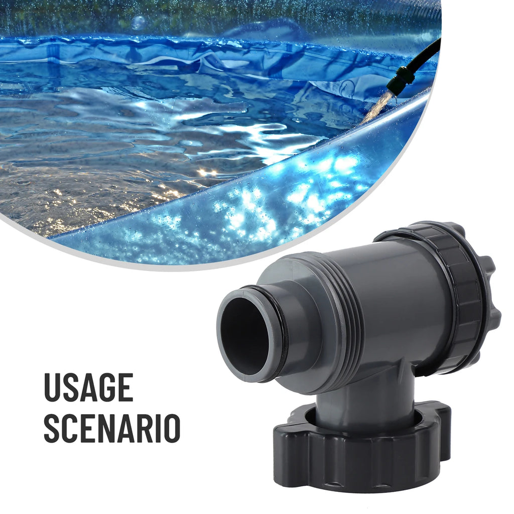 1Pcs Swimming Pool Filter Pump Plunger Valve Replacement 38mm Compatible For Above Ground Pool With 1-1/2 Hose Connection Oasis Select