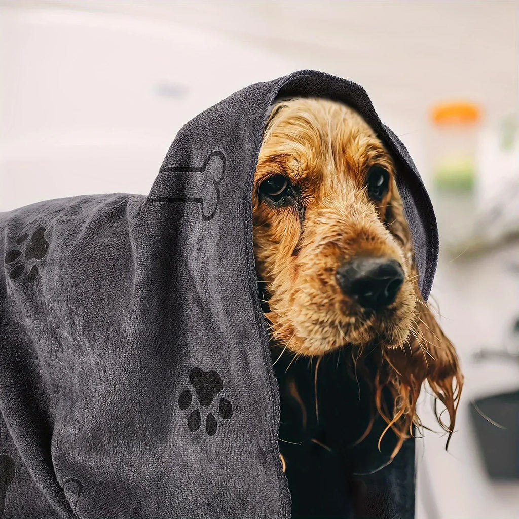 Quick-Drying Microfiber Dog Towel Absorbent Pet Bath Product Fiber Quick-drying Bath Towel Car Wiping Cloth Pet Supplies Oasis Select