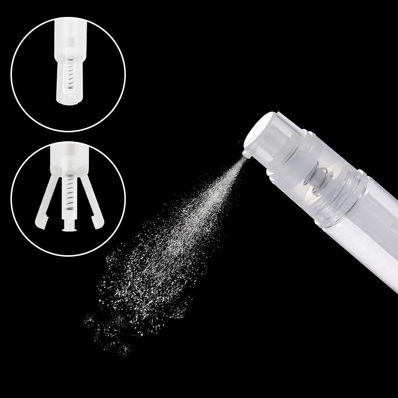 8/10/14/18/25ml Plastic Dry Powder Spray Bottle Refillable Atomizer Baby Powder Dispenser Detachable Makeup Cosmetics Sprayer Oasis Select