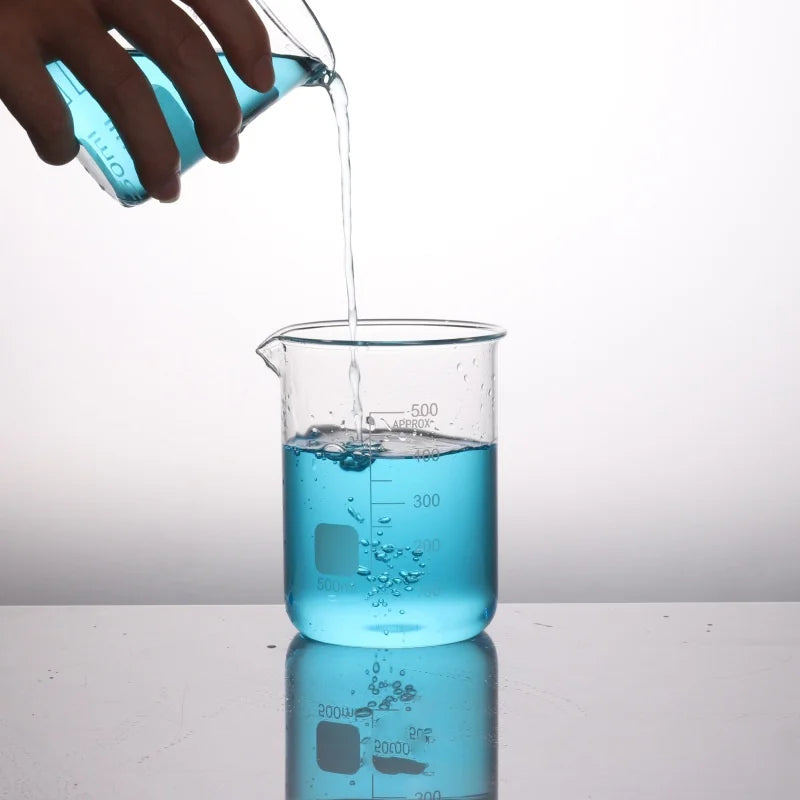 50/1000ML 2PCS Glass Measuring Cup Durable Clear Scale Jugs Heat-resisting Laboratory Beaker Kitchen Baking Liquid Container Oasis Select