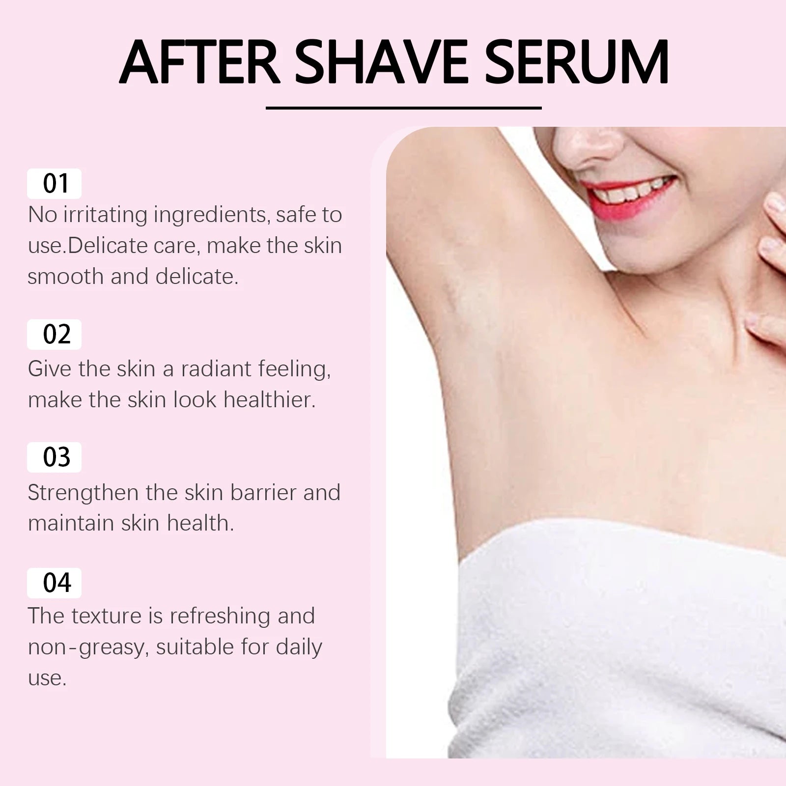 After Shave Serum Soothing Post-Shave Essence for Men & Women Smoothing Firming Skin Deep Hydrating Nourishing Gentle Body Care Oasis Select