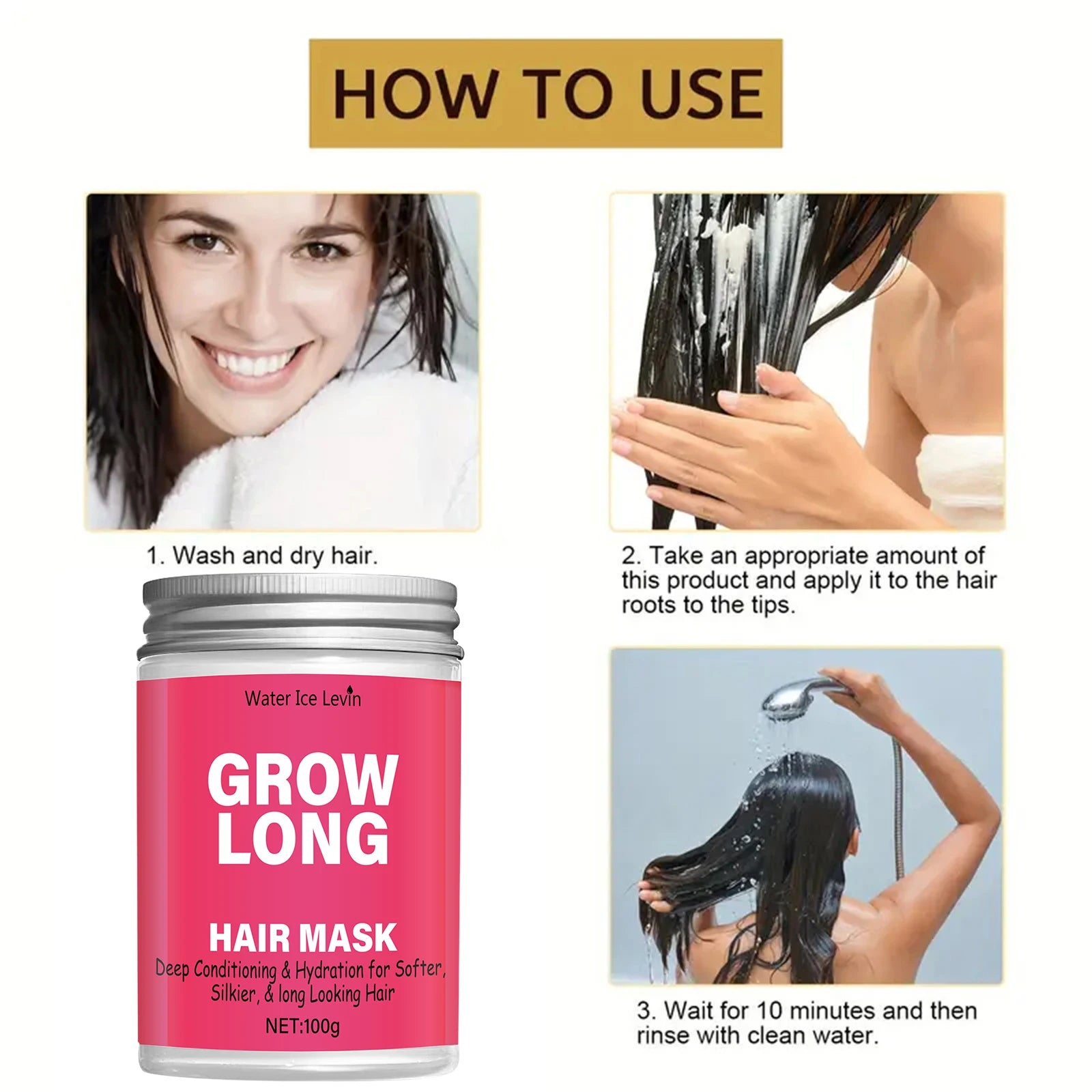 Leave-In Hair Mask & Anti-Frizz Deep Conditioner – 100g Deep Hair Conditioner Oasis Select
