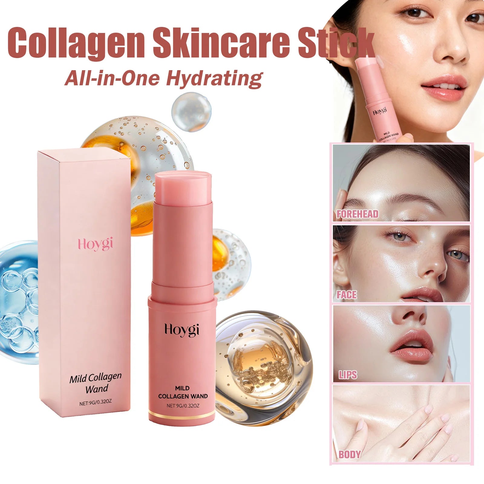 Collagen Skincare Stick Firming Anti-Aging PDRN Collagen Wrinkle Stick Tighten All-in-One Hydrating Lip Balm Eye Cream Neck Crea Oasis Select