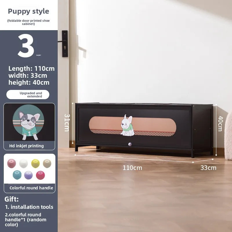 Enter the entrance, enter the door, floor-to-ceiling multi-layer door, dustproof shoe rack, simple and large-capacity storage Oasis Select 3-110