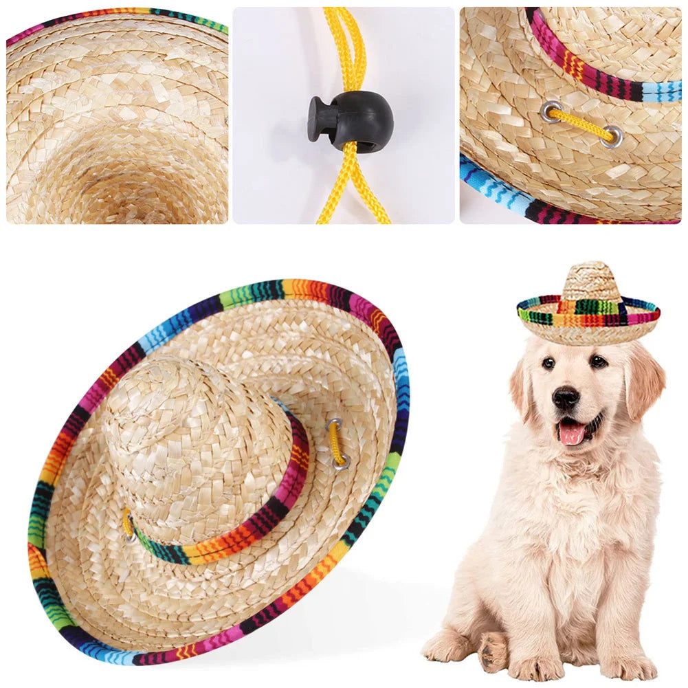 Cute Mexican Small Hat Hair Hoops Colorful Party Hats Headbands Festival Headdress Performance Props Halloween Party Supplies Oasis Select