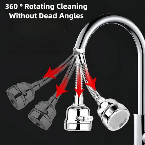 3 Modes Universal Kitchen Faucet Extenders Adapter 360° Rotation Filter Kitchen Gadgets Spray Water Saving Faucet Accessories Oasis Select
